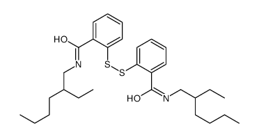 N-(2-ethylhexyl)-2-[[2-(2-ethylhexylcarbamoyl)phenyl]disulfanyl]benzamide结构式