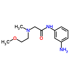 N-(3-Aminophenyl)-N2-(2-methoxyethyl)-N2-methylglycinamide结构式