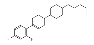 2,4-difluoro-1-[4-(4-pentylcyclohexyl)cyclohexen-1-yl]benzene Structure