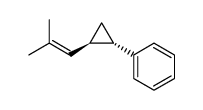 trans-2-phenyl-1-(2-methyl-1-propenyl)cyclopropane Structure