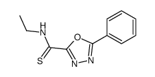 N-ethyl-5-phenyl-1,3,4-oxadiazole-2-carbothioamide结构式
