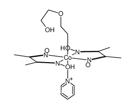 (2-(2-hydroxyethoxy)ethyl)(pyridine)cobaloxime Structure