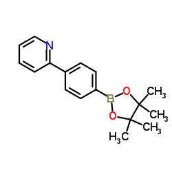 4-(2-吡啶基)苯硼酸频哪醇酯结构式
