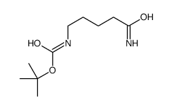tert-butyl N-(5-amino-5-oxopentyl)carbamate结构式