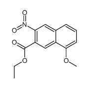 ethyl 8-methoxy-3-nitronaphthalene-2-carboxylate结构式