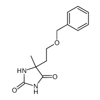 5-methyl-5-(2-phenylmethoxyethyl)imidazolidine-2,4-dione结构式