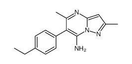 6-(4-ethylphenyl)-2,5-dimethylpyrazolo[1,5-a]pyrimidin-7-amine Structure
