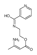 2-(pyridine-3-carbonylamino)ethyl 3-aminobut-2-enoate Structure