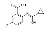 5-Chloro-2-[(cyclopropylcarbonyl)amino]benzoic acid Structure