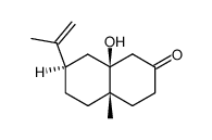 (7S,9S,10S)-9-Hydroxy-7-isopropenyl-10-methyl-cis-decalon-(2) Structure