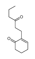 2-(3-oxohexyl)cyclohex-2-en-1-one Structure