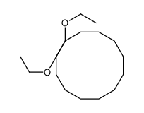 1,1-diethoxycyclododecane结构式