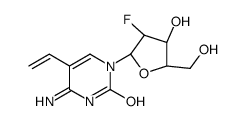 4-amino-5-ethenyl-1-[(2R,3S,4R,5R)-3-fluoro-4-hydroxy-5-(hydroxymethyl)oxolan-2-yl]pyrimidin-2-one结构式