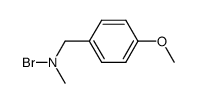 N-bromo-1-(4-methoxyphenyl)-N-methylmethanamine Structure