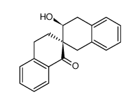 (+/-)-erythro-3'-Hydroxy-1-oxospiro<1,2,3,4-tetrahydronaphthalene-2,2'-(1',2',3',4'-tetrahydronaphthalene)>结构式