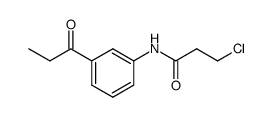 3-chloro-propionic acid-(3-propionyl-anilide)结构式