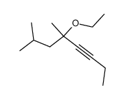 5-ethoxy-5,7-dimethyl-oct-3-yne Structure