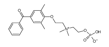 N-<2-(4-Benzoyl-2,6-dimethyl-phenoxy)-ethyl>-N,N-dimethyl-N-<2-phosphato-ethyl>-ammonium-betain Structure