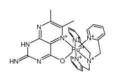 [Ru(II)(6,7-dimethylpterin)(tris(2-pyridylmethyl)amine)](2+) Structure
