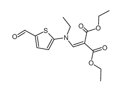 N-ethyl N-(formyl-5 thienyl-2)aminomethylenemalonate de diethyle结构式