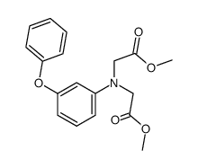 [carboxymethyl-(3-phenoxyphenyl)amino]acetic acid bis-methyl ester结构式