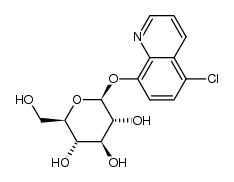 5-chloro-8-quinolinyl-β-D-glucopyranoside结构式