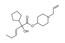 (1-prop-2-enylpiperidin-4-yl) (Z)-2-cyclopentyl-2-hydroxyhex-3-enoate Structure