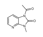 1-acetyl-3-methyl-1,3-dihydro-2H-imidazo[4,5-b]pyridin-2-one Structure