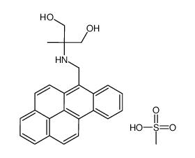 2-(benzo[b]pyren-6-ylmethylamino)-2-methylpropane-1,3-diol,methanesulfonic acid Structure