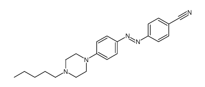 4-[4-(4-Pentyl-piperazin-1-yl)-phenylazo]-benzonitrile结构式