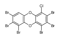 2,3,4,6,7,8-hexabromo-1-chlorodibenzo-p-dioxin Structure