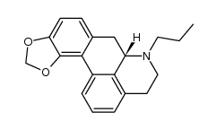 S(+)-10,11-Methylenedioxy-N-(n)propylnoraporphine Structure