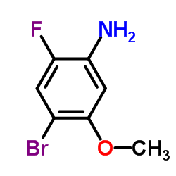 4-Bromo-2-fluoro-5-methoxyaniline Structure