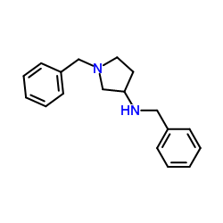 N,1-Dibenzyl-3-pyrrolidinamine Structure