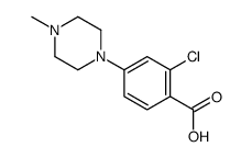 2-CHLORO-4-(4-METHYLPIPERAZIN-1-YL)BENZOIC ACID Structure