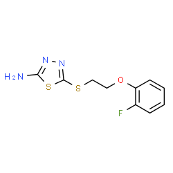 5-((2-(2-氟苯氧基)乙基)硫代)-1,3,4-噻二唑-2-胺结构式