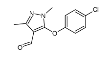 5-(4-氯苯氧基)-1,3-二甲基-1H-吡唑-4-甲醛结构式
