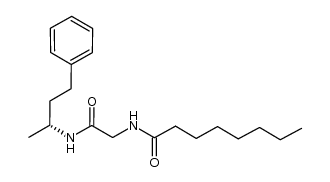 N-(((R)-4-phenylbutan-2-ylcarbamoyl)methyl)octanamide Structure
