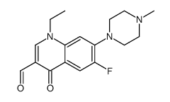 1-ethyl-6-fluoro-7-(4-methylpiperazin-1-yl)-4-oxoquinoline-3-carbaldehyde Structure