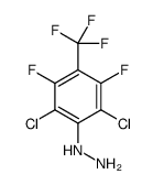2,6-DICHLORO-3,5-DIFLUORO-4-(TRIFLUOROMETHYL)PHENYLHYDRAZINE结构式