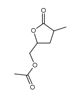 dihydro-3-methyl-5-acetoxymethyl-2(3H)-furanone Structure