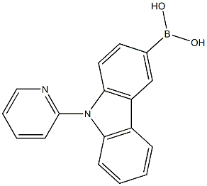 (9-(pyridin-2-yl)-9H-carbazol-3-yl)boronic acid Structure