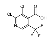 2,3-二氯-5-(三氟甲基)异烟酸结构式
