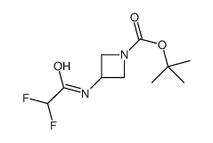 tert-butyl 3-[(2,2-difluoroacetyl)amino]azetidine-1-carboxylate结构式