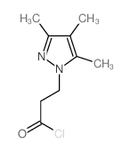 3-(3,4,5-Trimethyl-1H-pyrazol-1-yl)-propanoyl chloride Structure