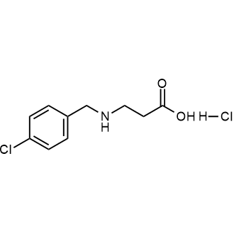 3-{[(4-氯苯基)甲基]氨基}丙酸盐酸盐结构式