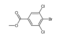 4-溴-3,5-二氯苯甲酸甲酯结构式
