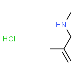 甲基(2-甲基丙-2-烯-1-基)胺盐酸盐结构式