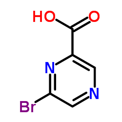 6-Bromo-2-pyrazinecarboxylic acid Structure