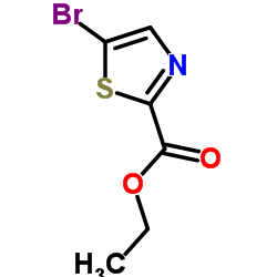 5-Bromo-2-thiazolecarboxylic acid ethyl ester Structure